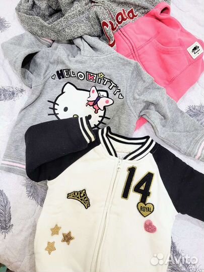 Большой пакет вещей на девочку 92-104