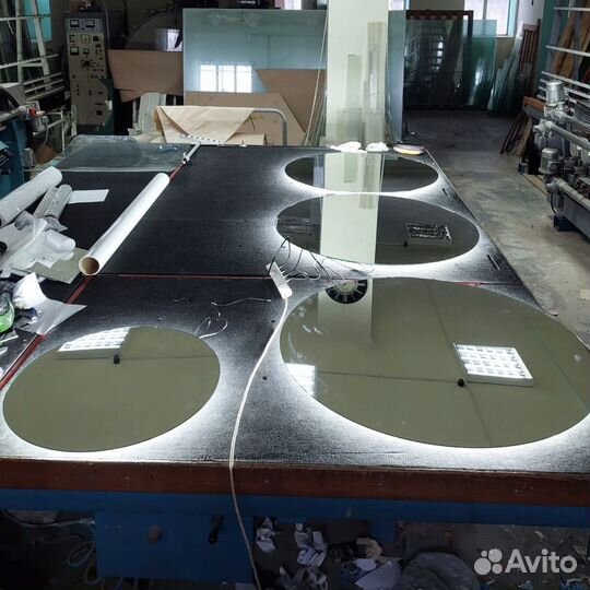 Зеркало настенное круглое с подсветкой