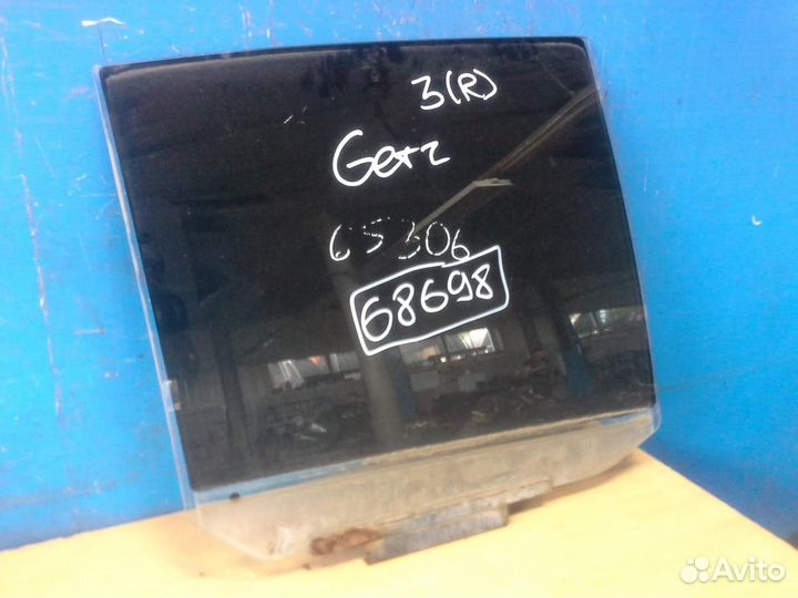 Стекло двери задней правой Hyundai Getz 2002-2010