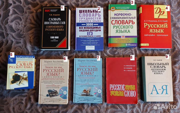 Книги по русскому языку