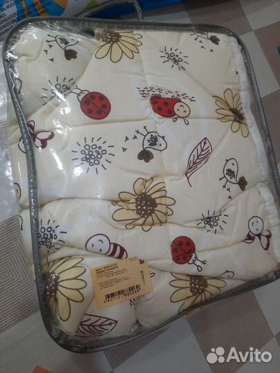 Одеяло детское новое 110х140