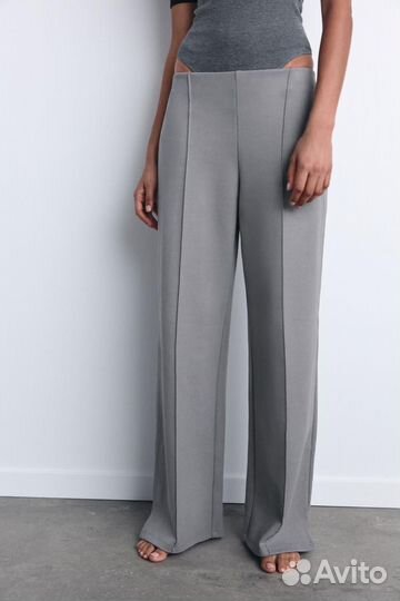 Брюки Zara базовые хлопковые