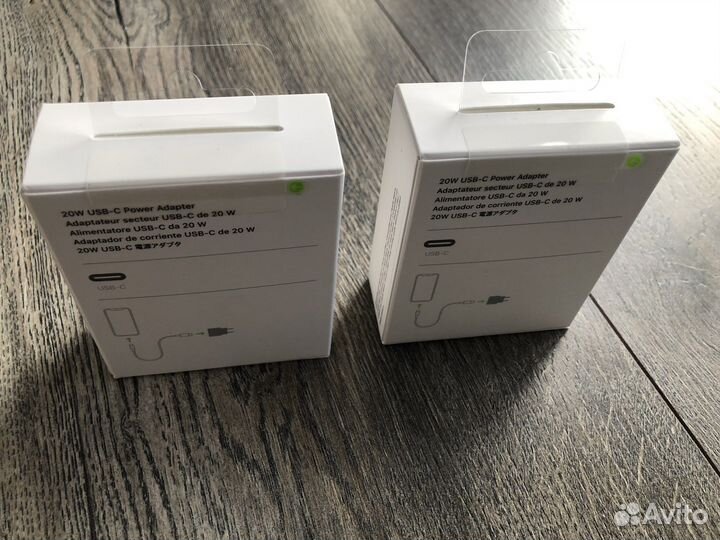 Оригинальный адаптер apple type c 20w