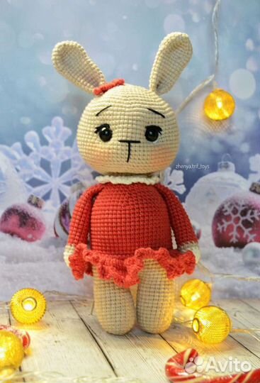 Мягкая игрушка зайчик