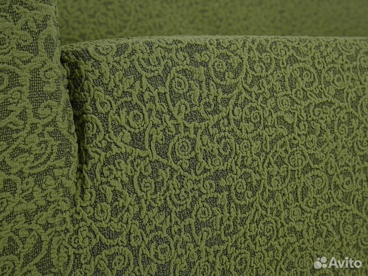 Чехол на диван и 2 кресла набор, Зеленый светлый