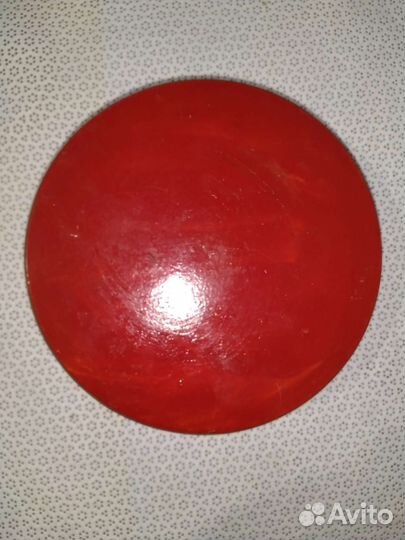 Тарелка деревянная расписная