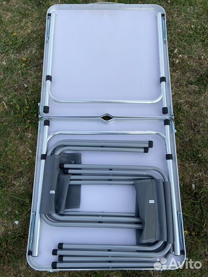 Столик складной туристический с 4мя стульями