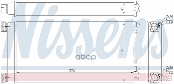 Радиатор печки MAN TGA