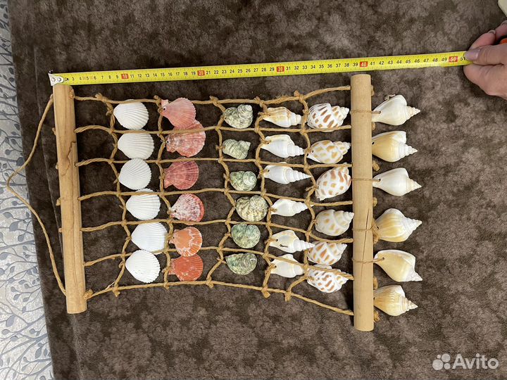 Панно декоративное настенное из ракушек