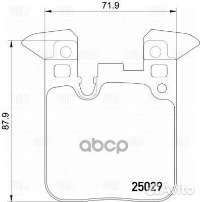 Колодки тормозные BMW F20/21/30/35/80/31 (со сп