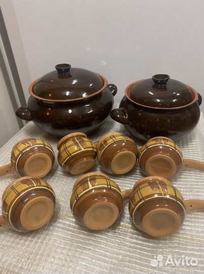 Набор посуды для запекания, новый, керамика