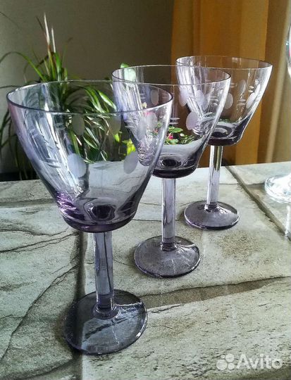 Фужеры и стопки СССР неодимовые редкие и др