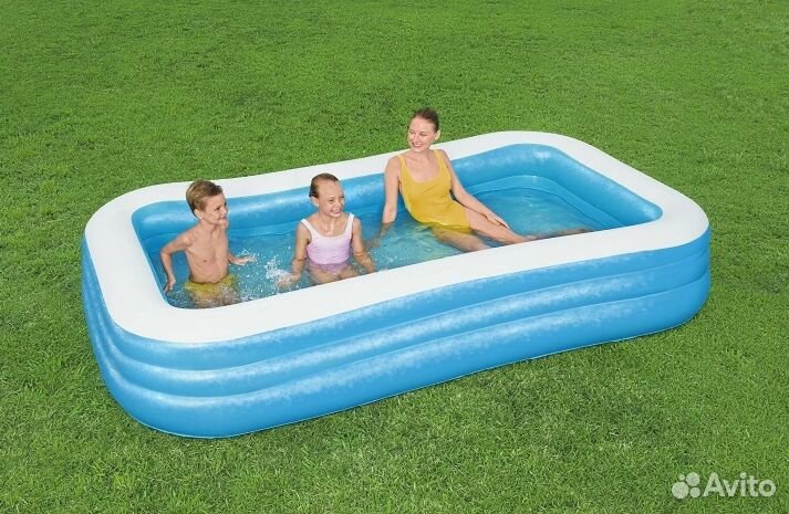 Надувной прямоугольный бассейн, 305х183х56