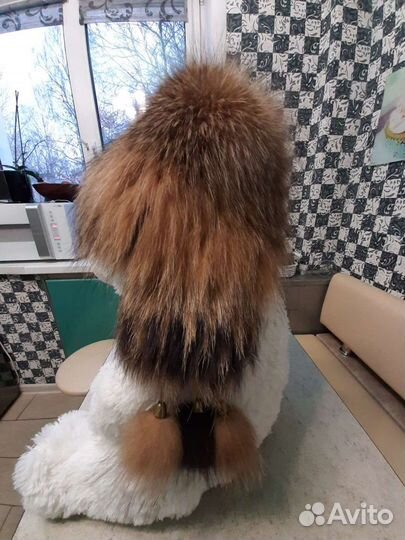 Меховая шапка-ушанка