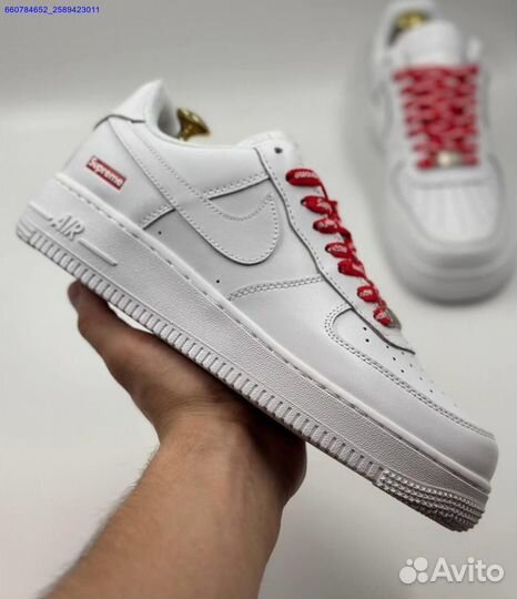 Кроссовки Nike Air Force 1 Low & Supreme (Арт.47351)