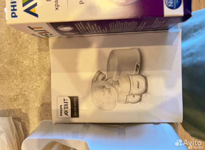 Молокоотсос avent электрический 2 в 1