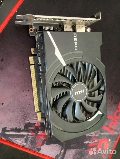 Видеокарта GeForce GTX 1050 Ti aero ITX OC 4g