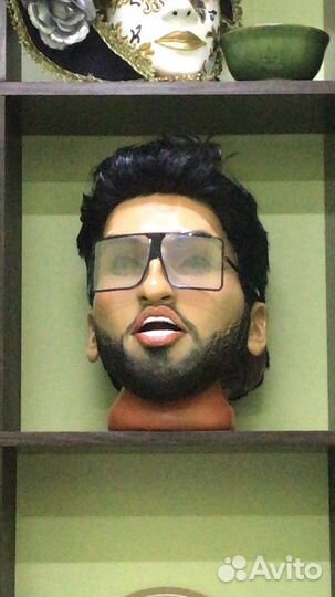 Головы ростовых кукол звёзд эстрады напрокат