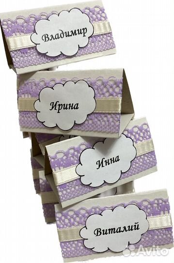 Свадебные украшения, свечи, таблички для гостей