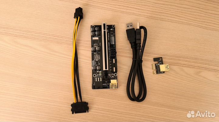 Новый Райзер VER 010s 6Pin, Molex, Кабель USB 60см