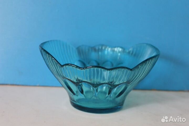 Конфетница СССР. Цветное стекло