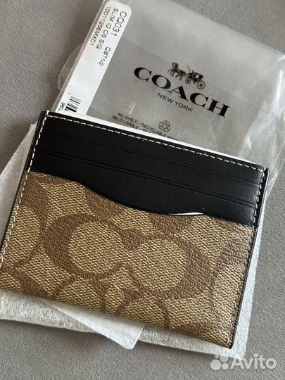 Кошелек картхолдер coach оригинал