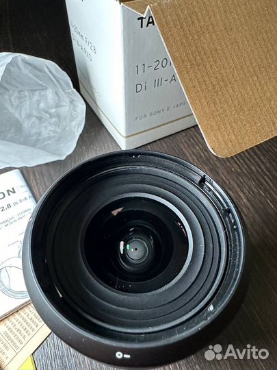 Объектив Tamron 11-20mm F/ 2.8 III RXD Sony E