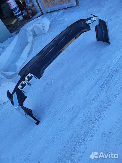 Задняя губа land cruiser prado 150