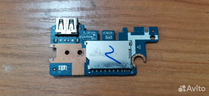 USB + картридер плата HP 15-rb 15-bs 15-bw