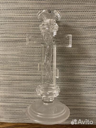 Подсвечник хрустальный Крест