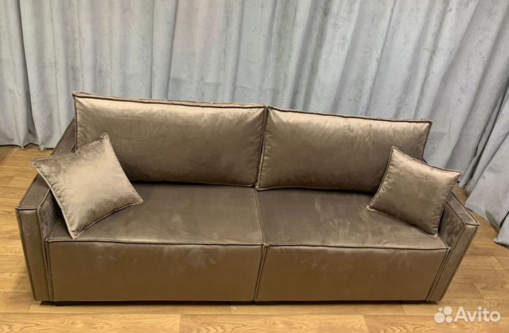 Диван Лофт с узкими подлокотниками трансформер