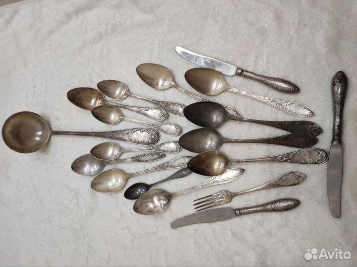 Мельхиоровые столовые приборы СССР