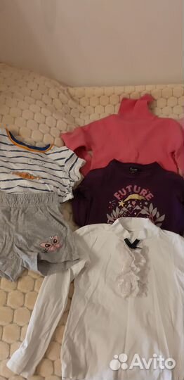 Детская одежда для девочек пакетом 104 110