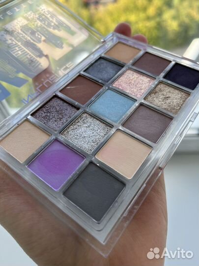 Палетка теней influence beauty