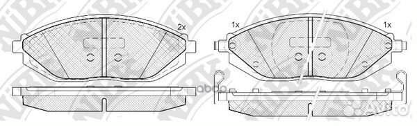 Колодки тормозные дисковые PN0570 NiBK