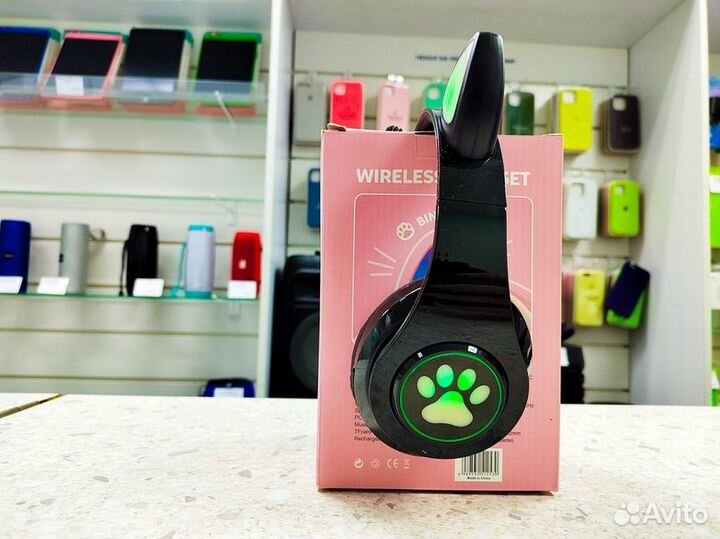 Наушники Bluetooth детские cat