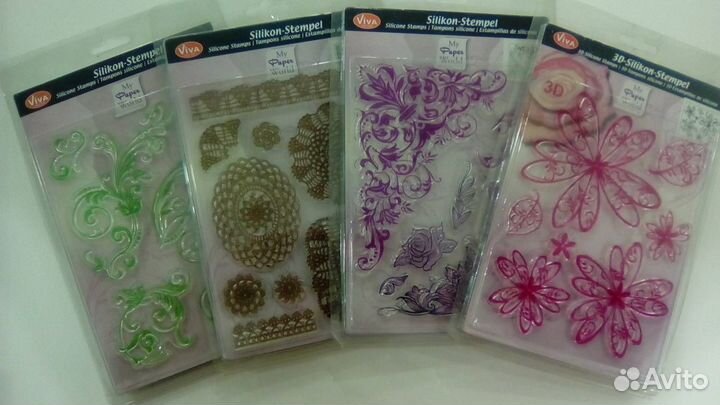 Печати-штампы силиконовые для скрапбукинга