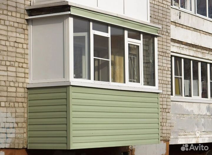 Остекление раздвижное с расширением