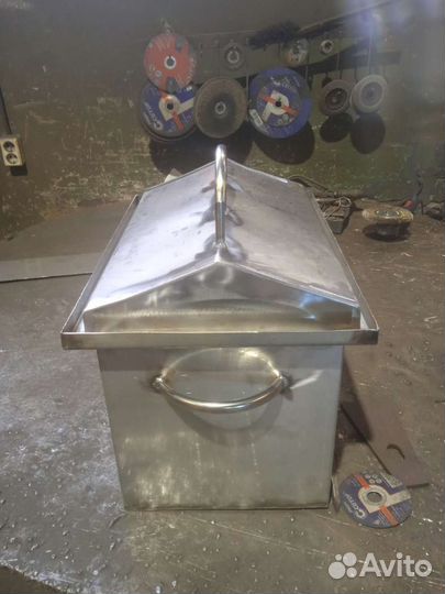 Коптильня горячего копчения из нержавейки