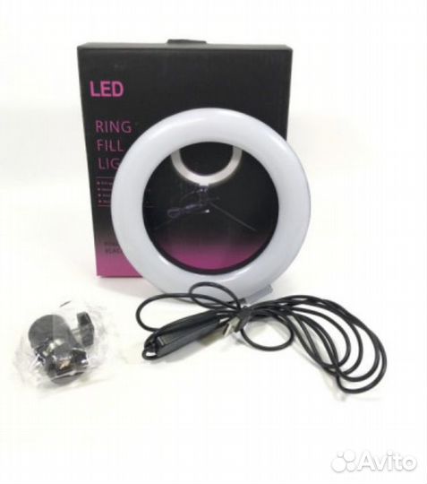 Лампа кольцевая 16 см новая
