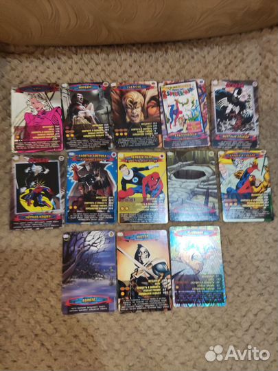 Карточки человек паук