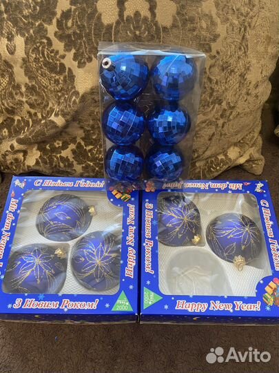 Новогодние игрушки. Шары. Стекло