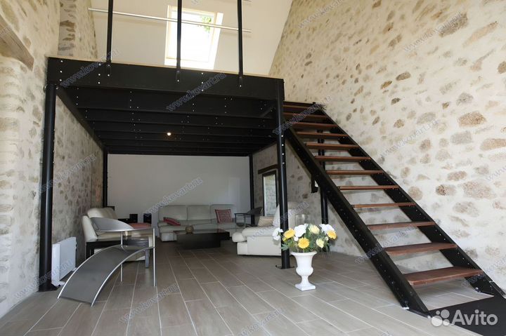 Лестницы. Антресольный этаж, системы и лестницы