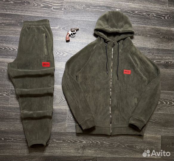 Спортивный костюм Hugo мужской флисовый (Топ)