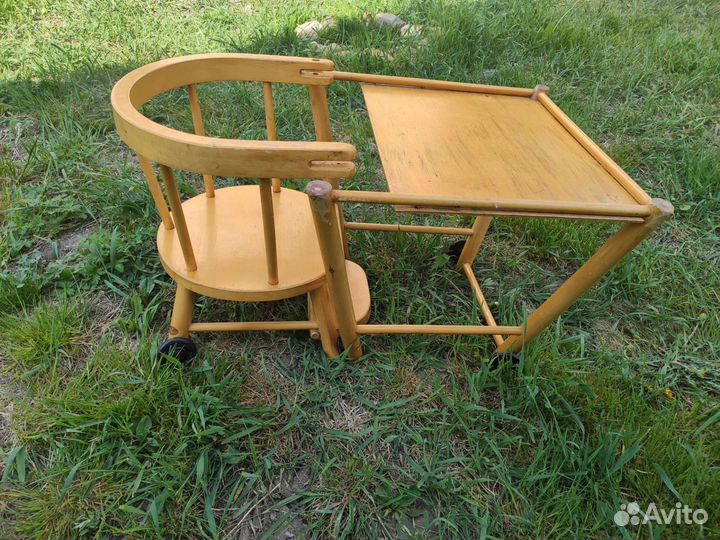 Стульчик для кормления раскладной дерево