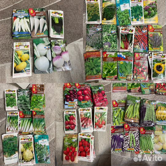 Семена томатов, огурцов, кабачков пакетом