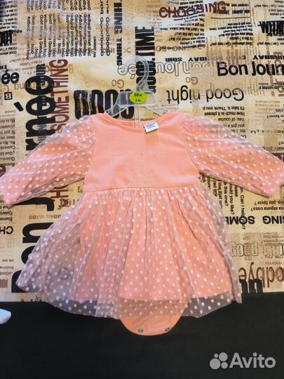 Боди-платье для девочки 68