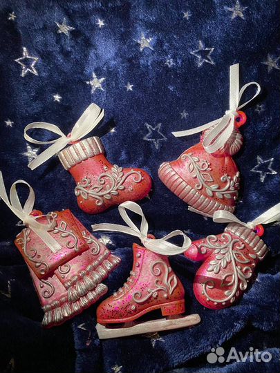 Ёлочные игрушки эпоксидная смола