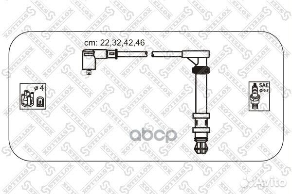 10-38133-SX к-кт проводов Fiat Brava/Marea/Pal