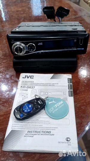 Автомагнитола jvc новая (USB+ пульт)